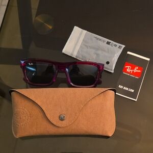 Ray-Ban Dark Red Sunglasses